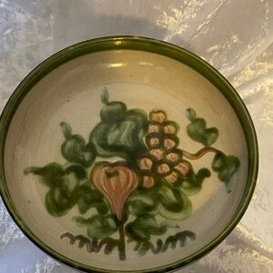 John B. Taylor, Hand-Painted Ceramic stoneware, with Green and Cream Design